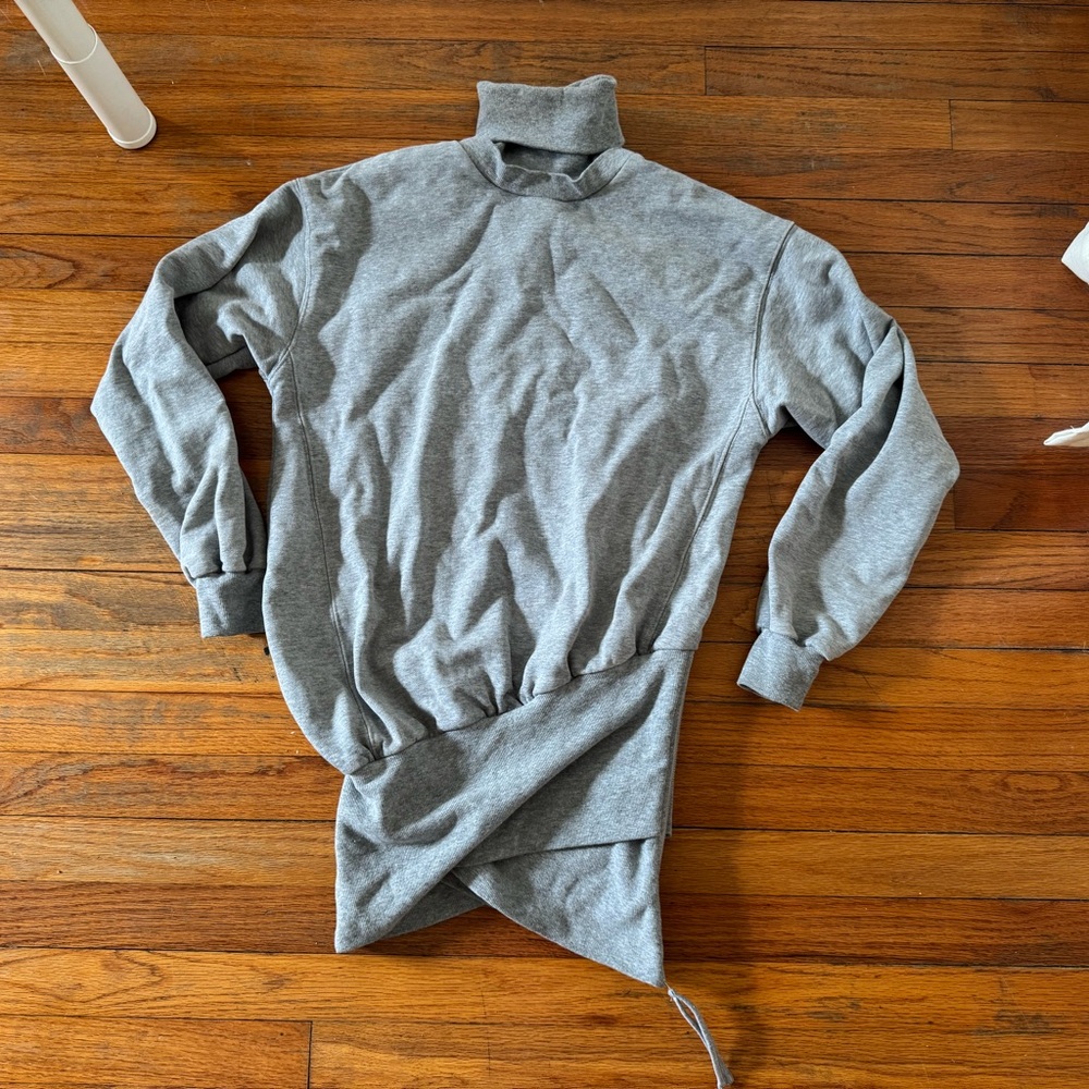 Gray Turtleneck Sweaterdress